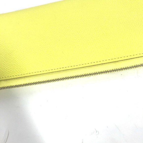 HERMES Long wallet Azap Long Silk-In Zip Around Long Wallet Epsom yellow - Picture 10 of 13